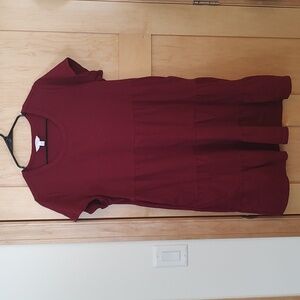 Time and Tru Maroon Tiered Dress
